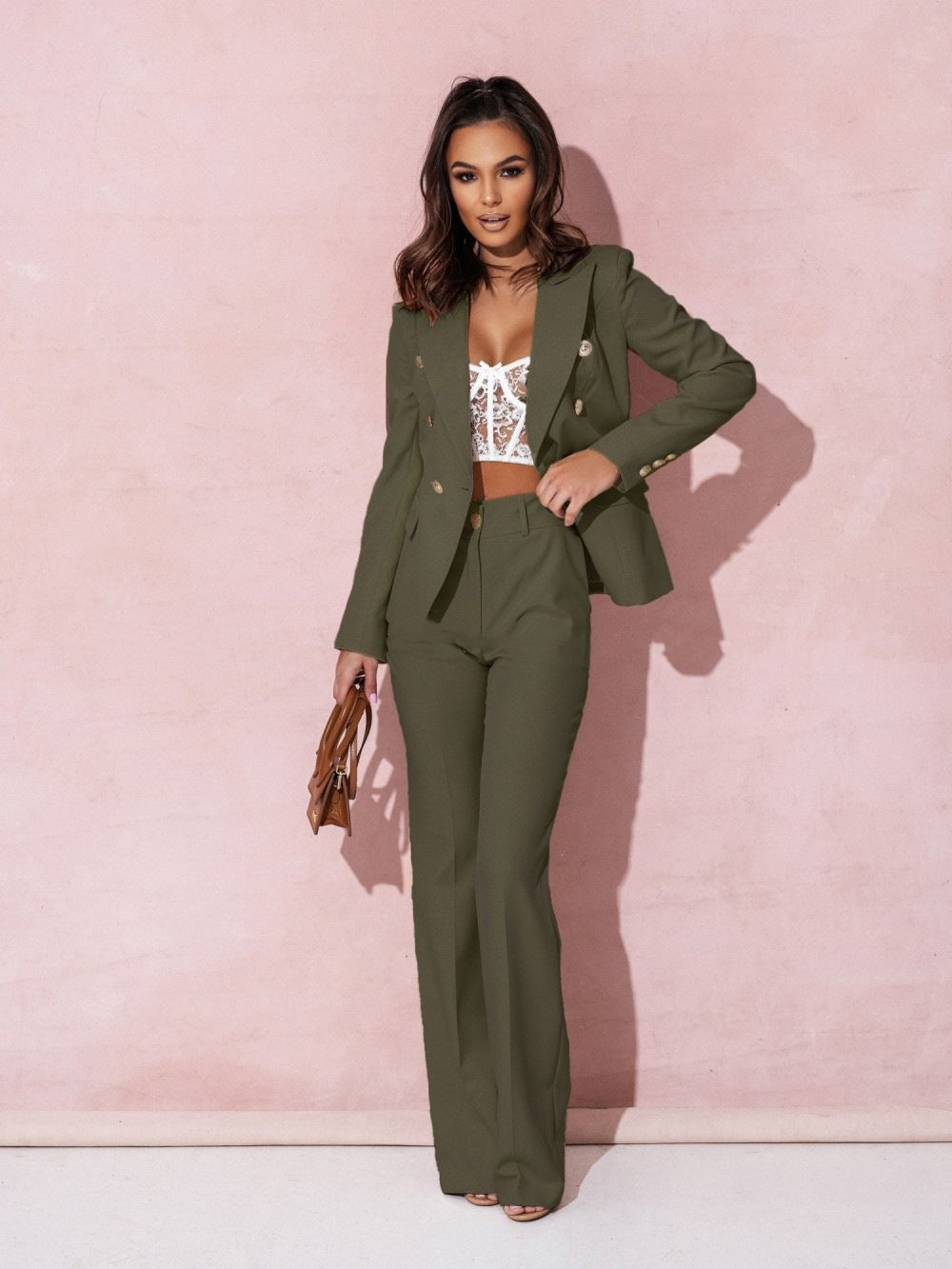 Variant image for Elegant Blazer Set För Damer - Elisea, Skräddarsydd Sommarlook-31