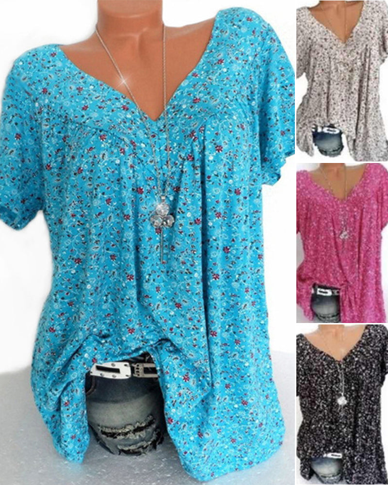 Elegant Blå Damblus - Perfekt För Sommarens Stil-4