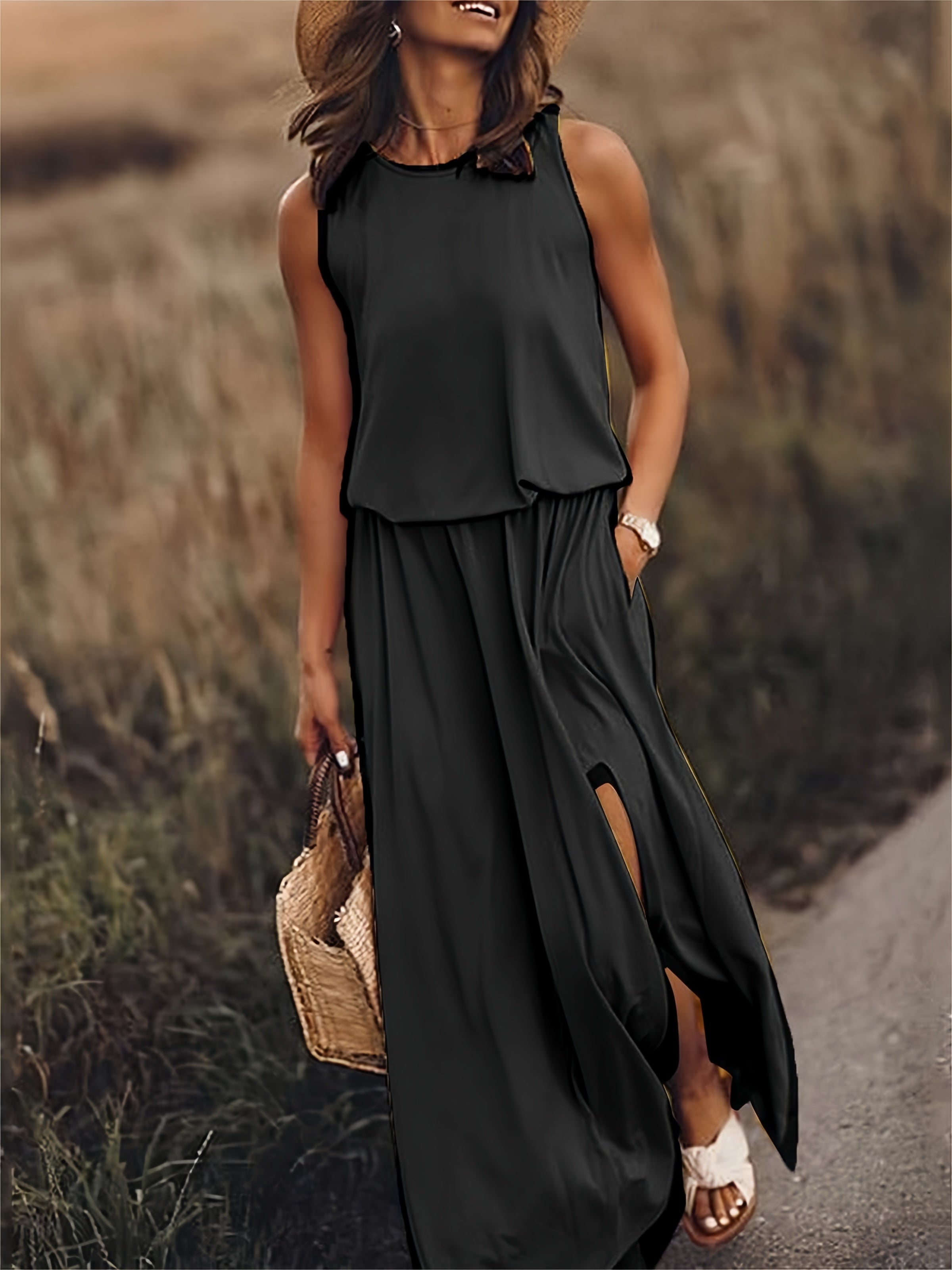 Variant image for Elegant Maxiklänning Dam - Florentine Lång Klänning för Sommar-31