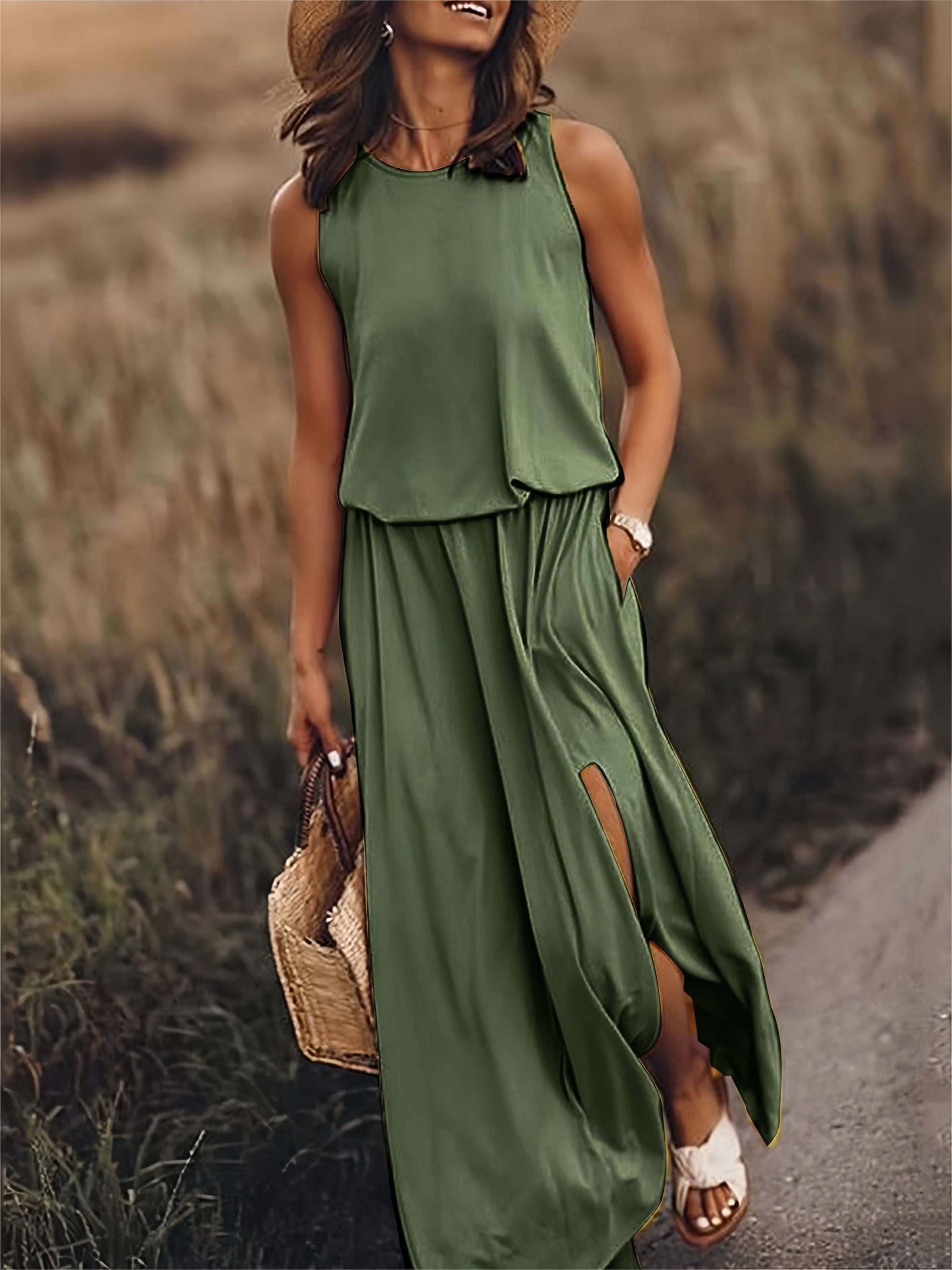 Variant image for Elegant Maxiklänning Dam - Florentine Lång Klänning för Sommar-49