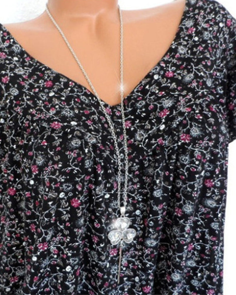 Elegant Blå Damblus - Perfekt För Sommarens Stil-5