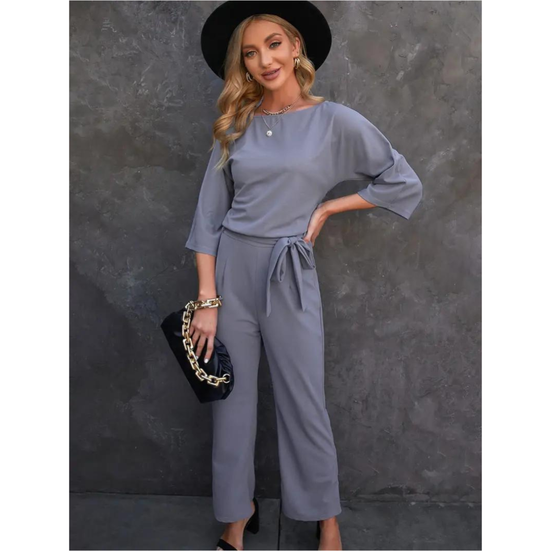 Elegant Jumpsuit för Kvinnor med Bred Ben - Tidlös Stil-4