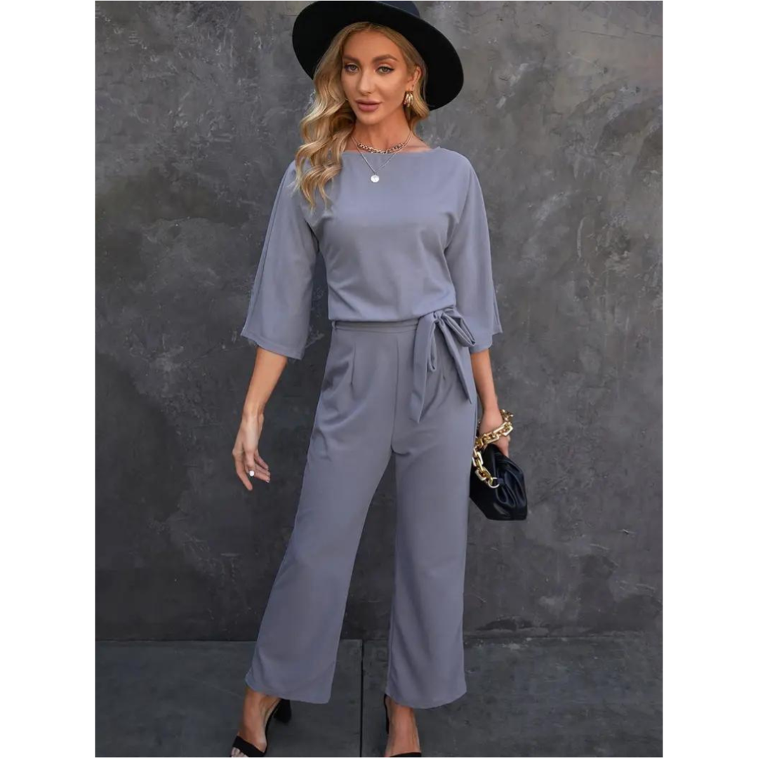 Elegant Jumpsuit för Kvinnor med Bred Ben - Tidlös Stil-5