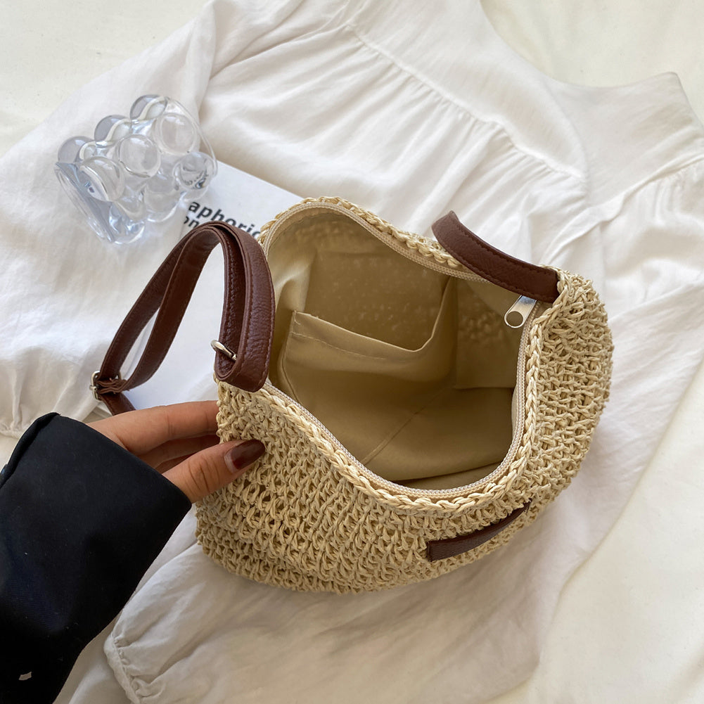Dam Axelväska Beige – Mångsidig Design för Vardags och Speciella Tillfällen-3