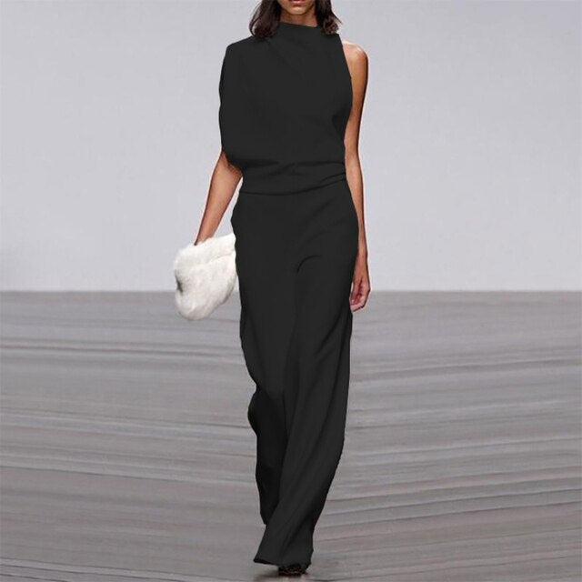 SIA Sommar Jumpsuit - Elegant Ärmlös Design för Kvinnor-4