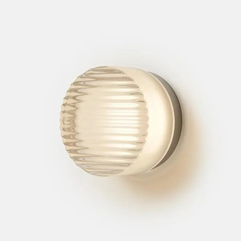 Modern Ronde Vägglampa i Metall och Glas – Elegant Belysning för Hemmet 8