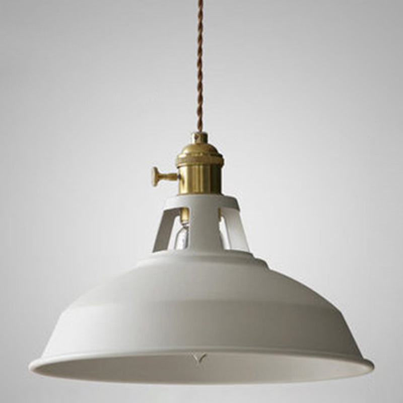 Retro Hänglampa i Metall för Industriell Stil – Svart, 60W E27 6