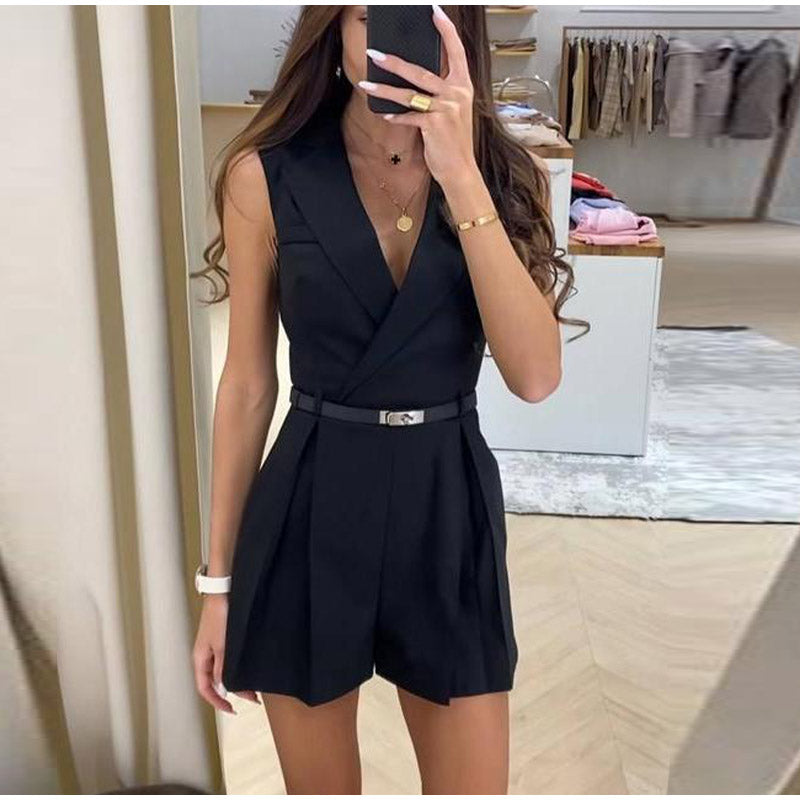 Elegant Ärmlös Jumpsuit För Kvinnor - Berenike, Bekväm Stil-3