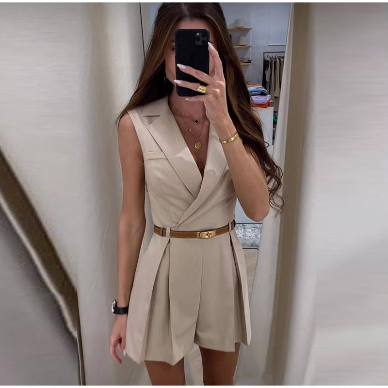 Elegant Ärmlös Jumpsuit För Kvinnor - Berenike, Bekväm Stil-1