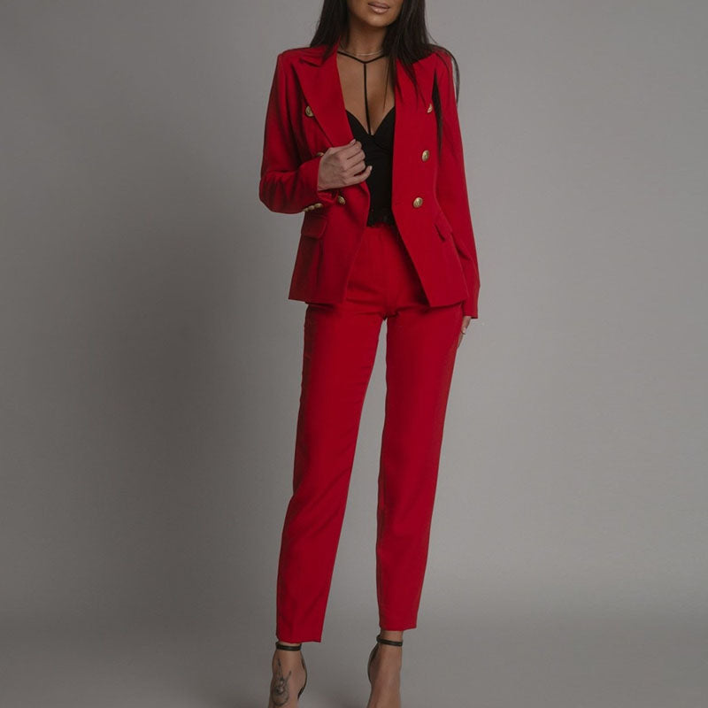 Variant image for Elegant Blazer Set För Damer - Elisea, Skräddarsydd Sommarlook-49