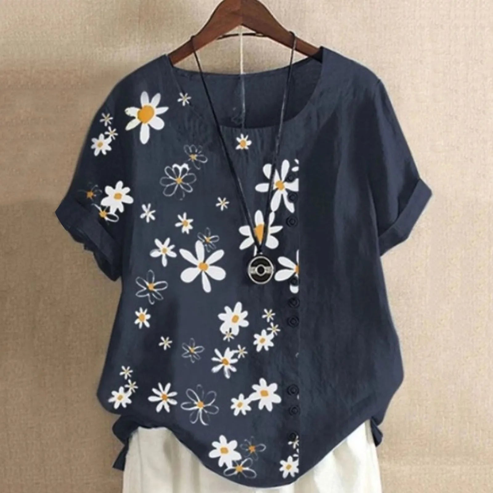 Elegant Vit Blus för Damer - Mångsidig och Sofistikerad Stil-2