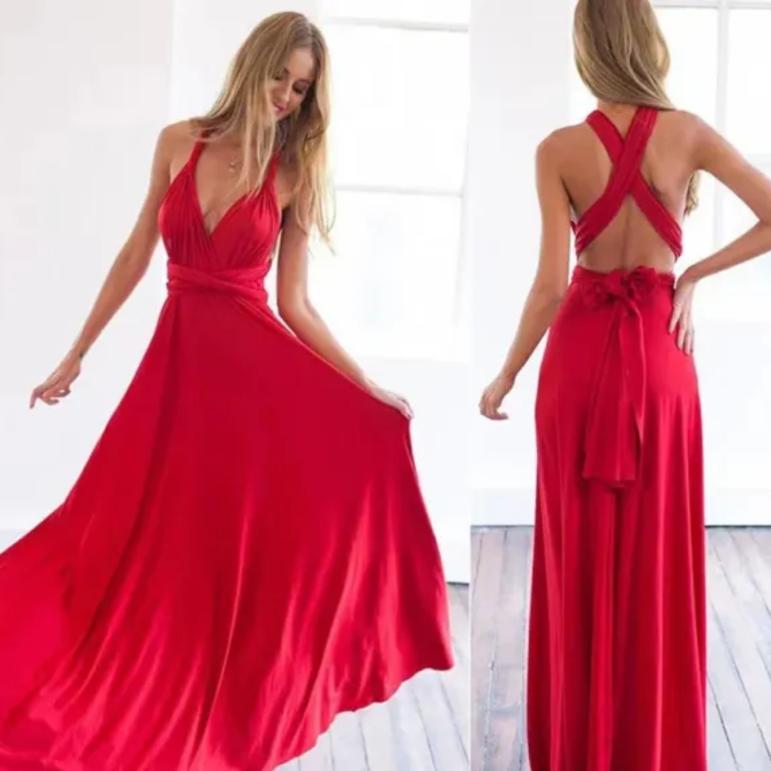 Variant image for Fiete Sommarklänning Dam - Elegant Wrap Klänning i Svart-29