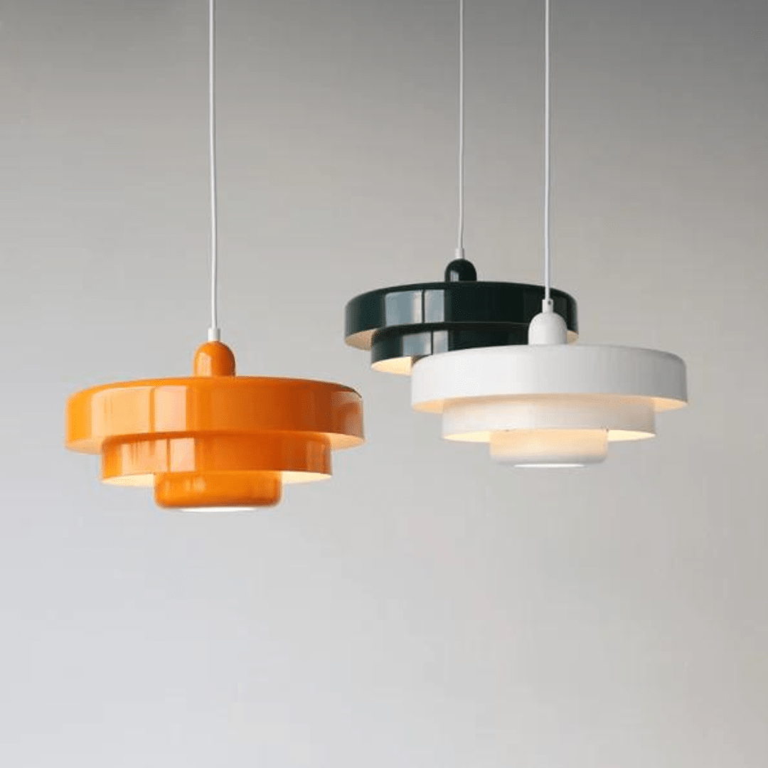 Vintage Hänglampa i Metall och Glas – Elegant LED Belysning för Vardagsrum och Matsal, Energibesparande 12W 4
