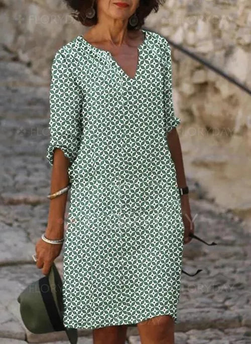 Gerda Sommarklänning Dam - Lätt och Lös för Eleganta Tillfällen