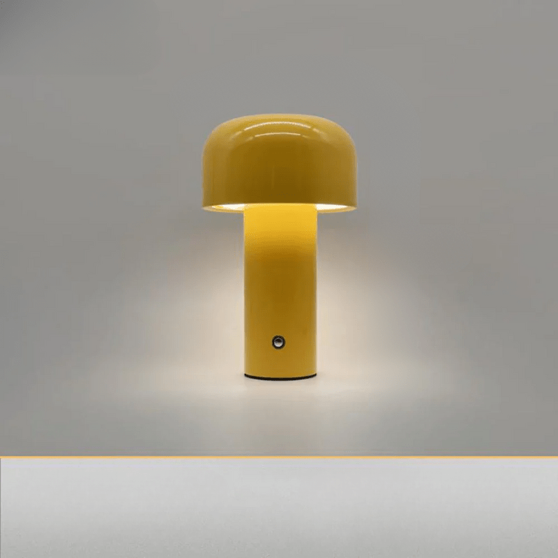 Bärbar LED-lampa i Svampform med Trådlös Funktion – Mjuk Belysning för Hem och Kontor, 25 cm hög 10