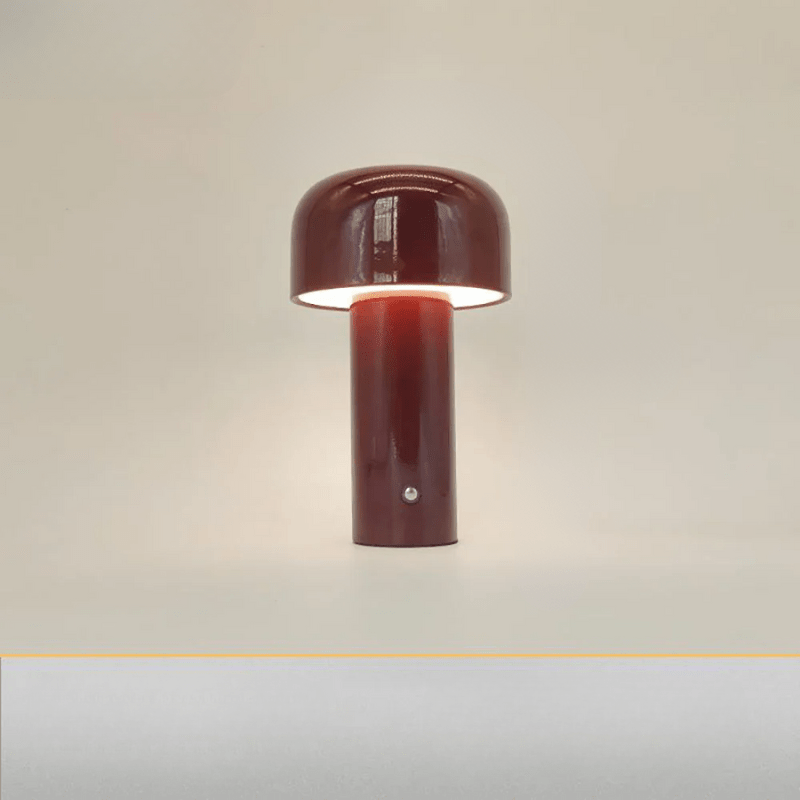 Bärbar LED-lampa i Svampform med Trådlös Funktion – Mjuk Belysning för Hem och Kontor, 25 cm hög 14