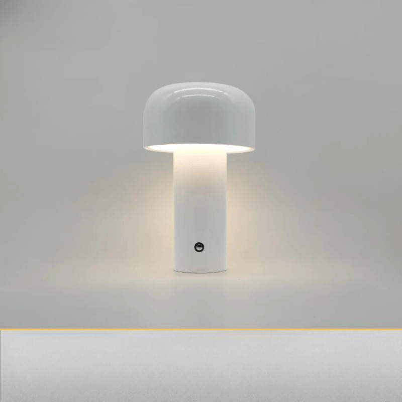 Bärbar LED-lampa i Svampform med Trådlös Funktion – Mjuk Belysning för Hem och Kontor, 25 cm hög 7