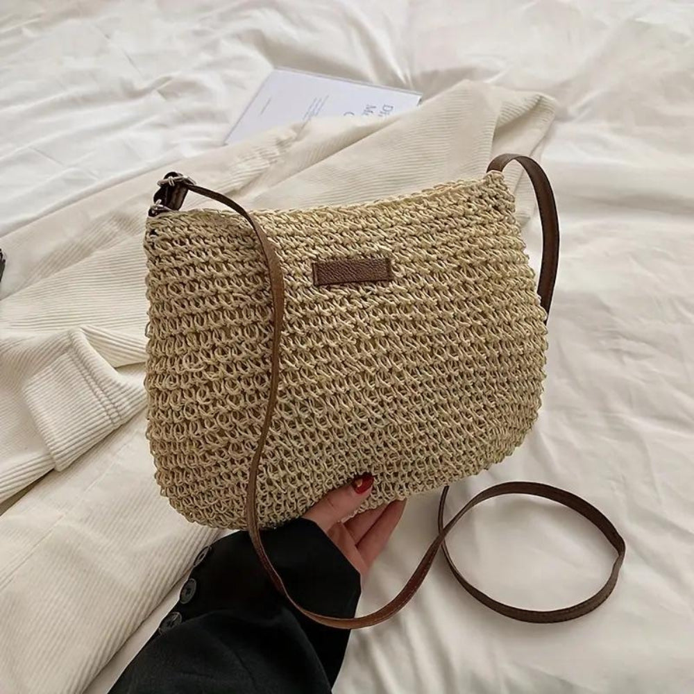 Dam Axelväska Beige – Mångsidig Design för Vardags och Speciella Tillfällen-2