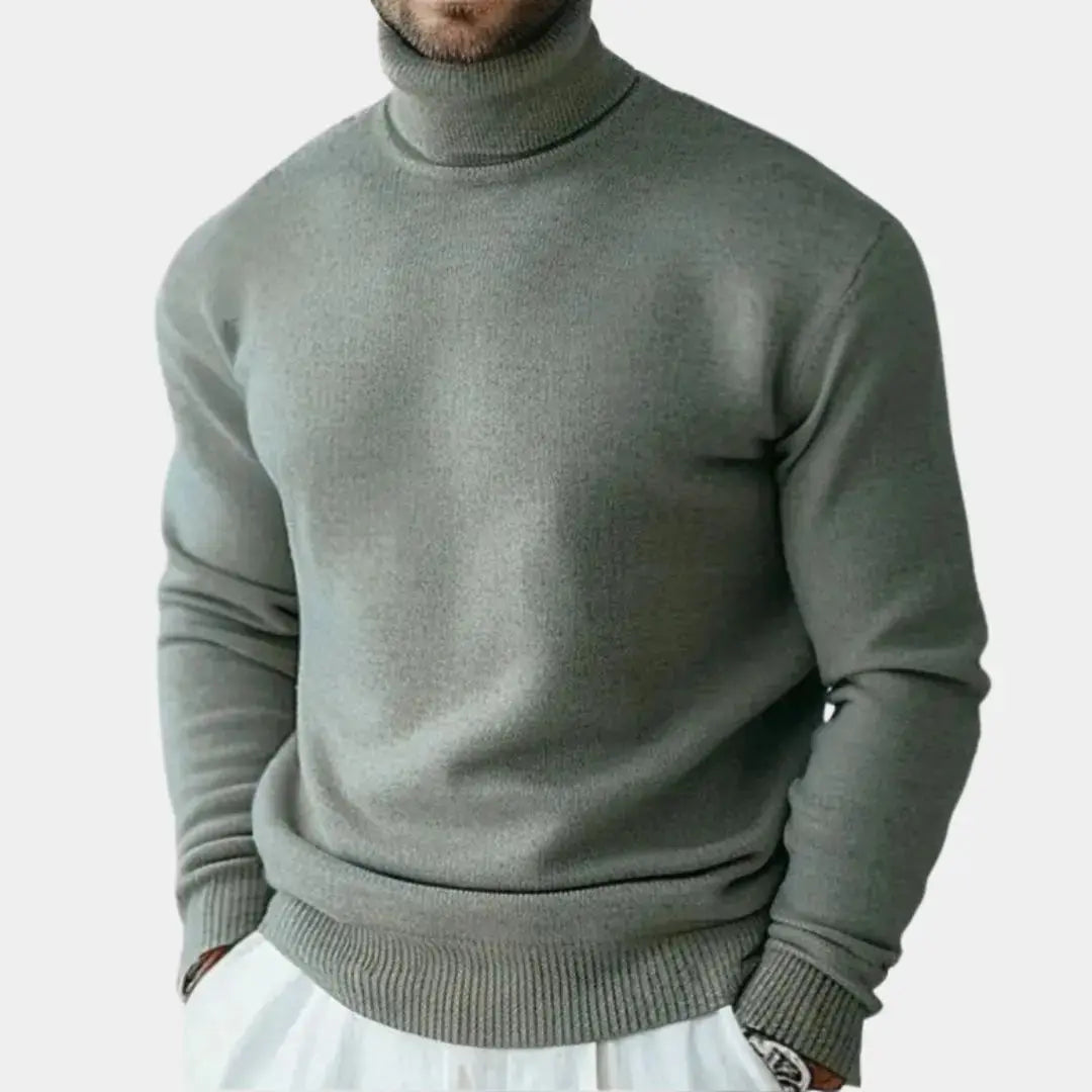 Echt Sweater 100% Merinoull Turtleneck Tröja - Lyxig Värme och Komfort