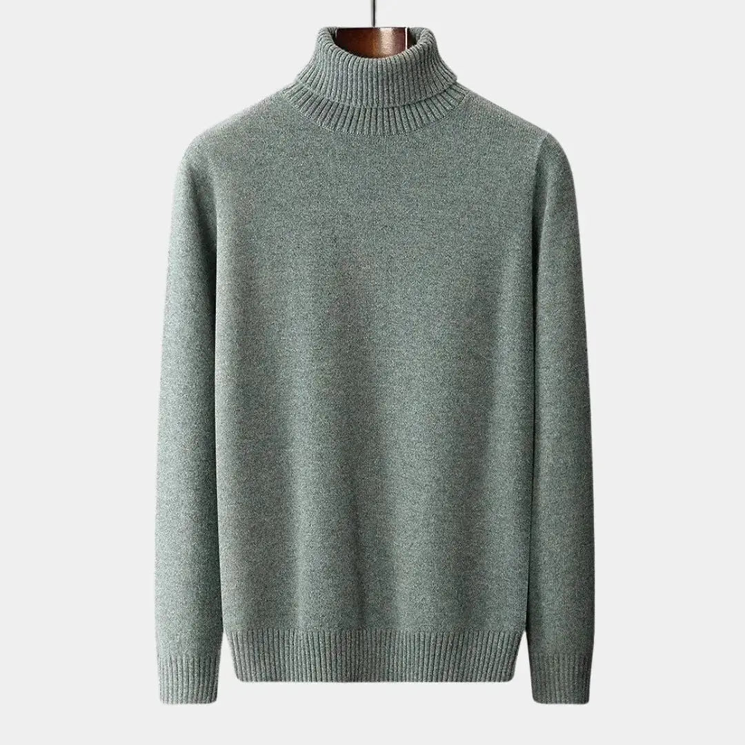 Echt Sweater 100% Merinoull Turtleneck Tröja - Lyxig Värme och Komfort