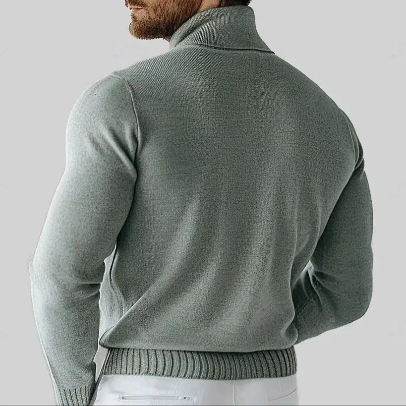 Echt Sweater 100% Merinoull Turtleneck Tröja - Lyxig Värme och Komfort