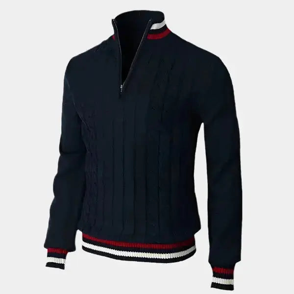 Echt Sweater Essential Halv Zip Polotröja - Stilren och Funktionell Design