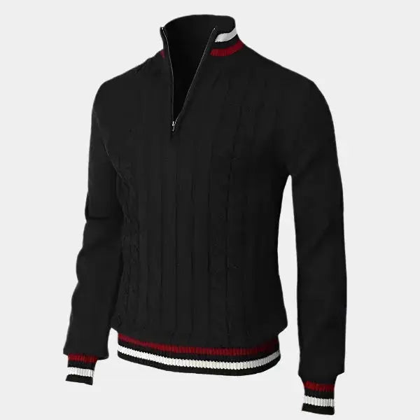 Echt Sweater Essential Halv Zip Polotröja - Stilren och Funktionell Design