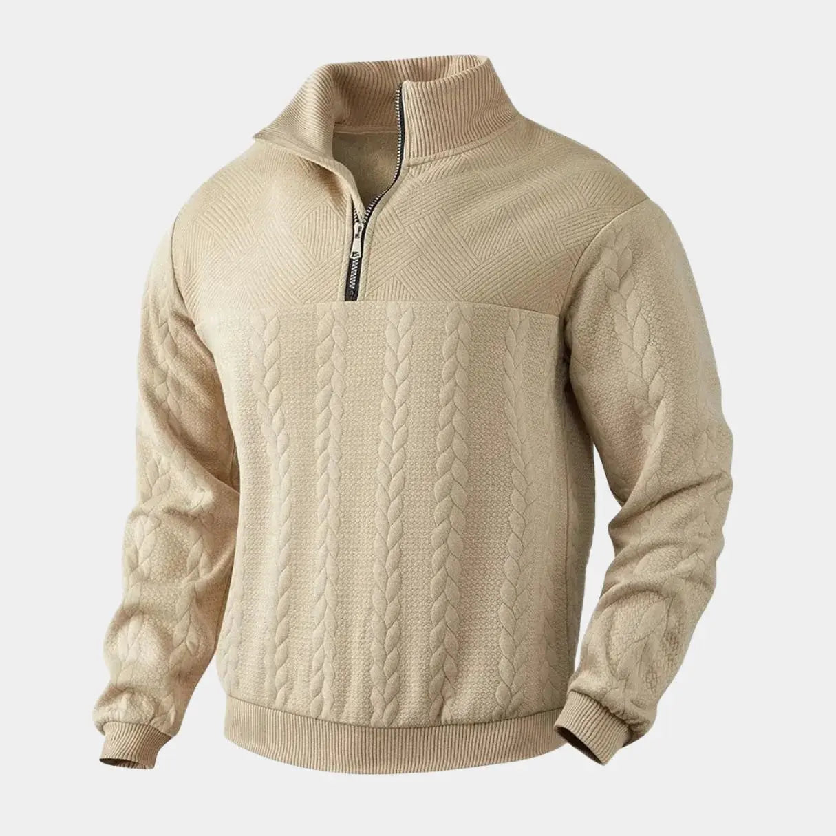 Echt Sweater Essential Henry Quarter Zip Pullover - Stil och Funktionell