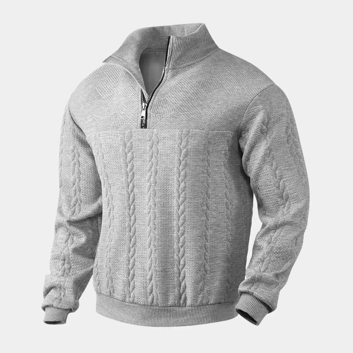 Echt Sweater Essential Henry Quarter Zip Pullover - Stil och Funktionell