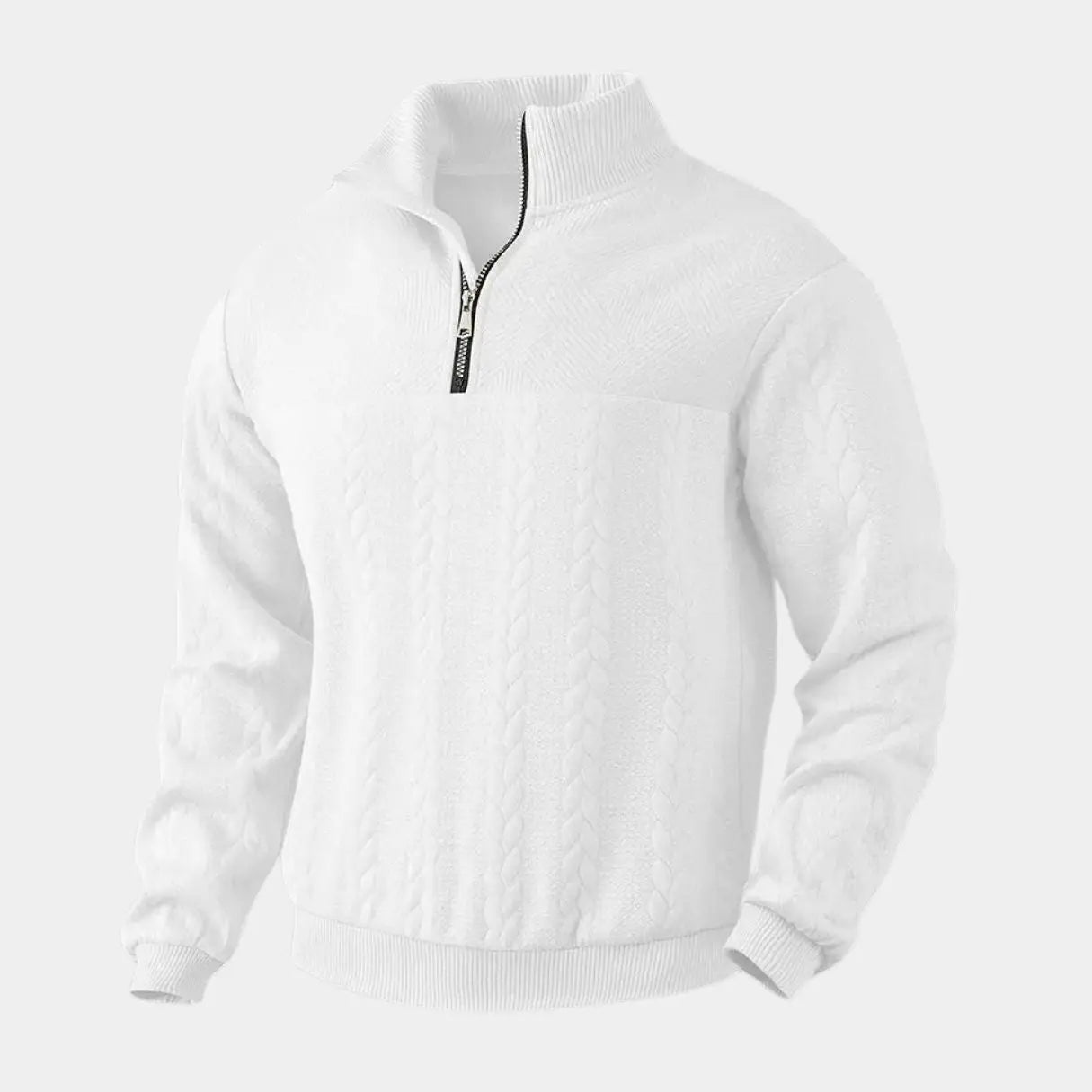 Echt Sweater Essential Henry Quarter Zip Pullover - Stil och Funktionell