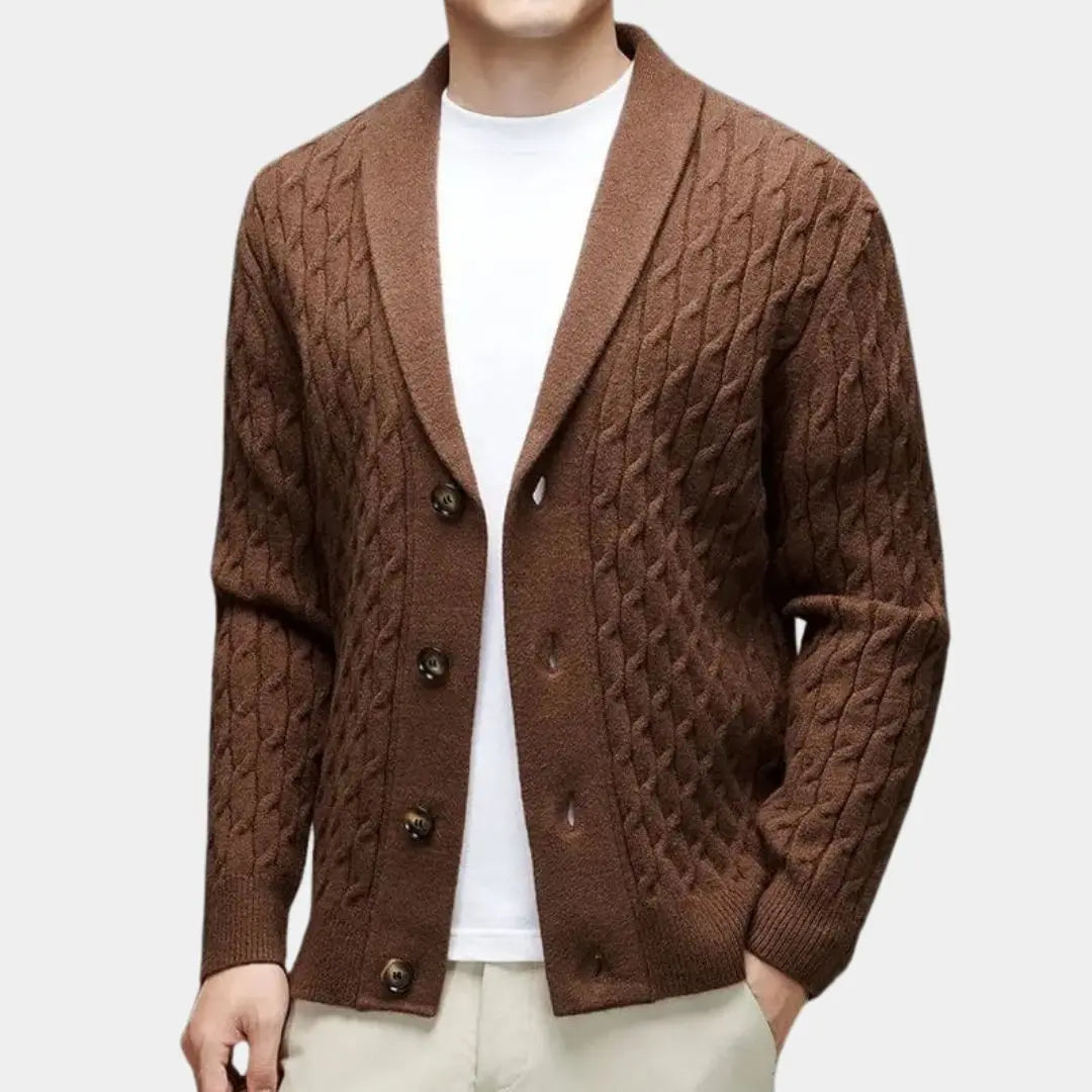 Echt Sweater Mysig Klassisk Cardigan - Elegant och Bekväm Stil för Alla Tillfällen