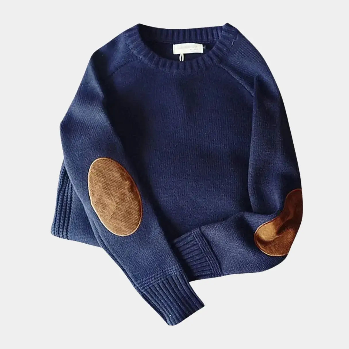 Echt Sweater Oxford Patch Pullover - Elegant och Bekväm Tröja för Alla Tillfällen