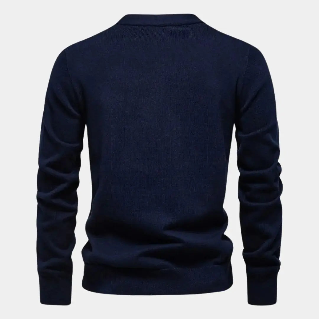 Echt Sweater V-ringad Stickad Kavaj - Elegant och Mångsidig Stil för Alla Tillfällen