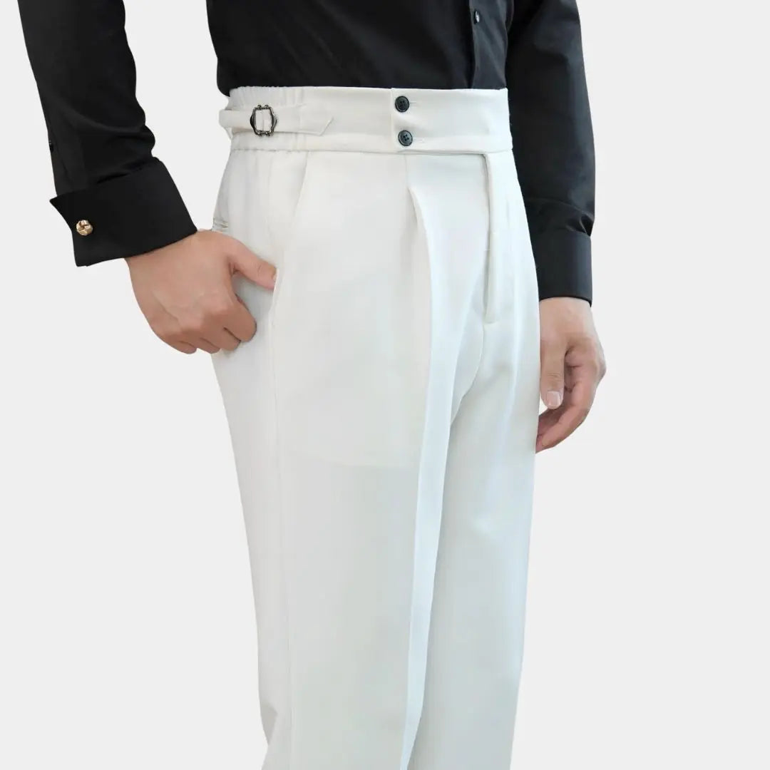 Echt pant Classic Italia Sidetab Elastiska Byxor - Stil och Komfort