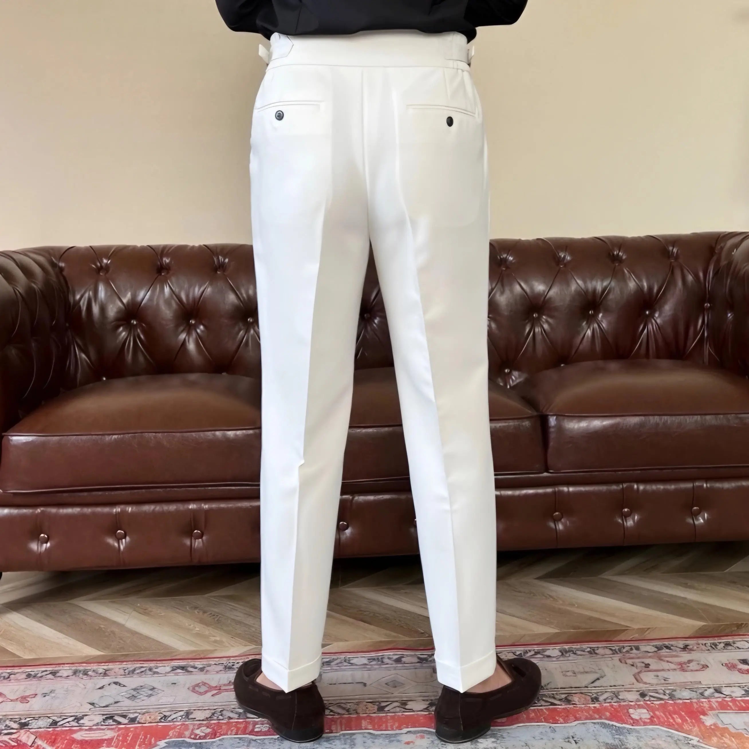 Echt pant Classic Italia Sidetab Elastiska Byxor - Stil och Komfort