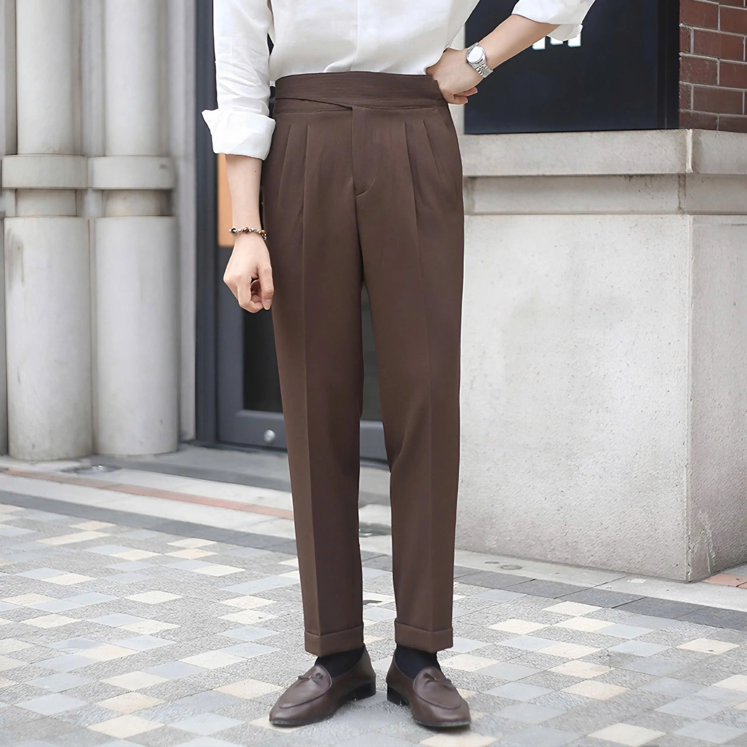 Echt pant Eleganta Corduroy Byxor - Stil och Komfort för Varje Tillfälle