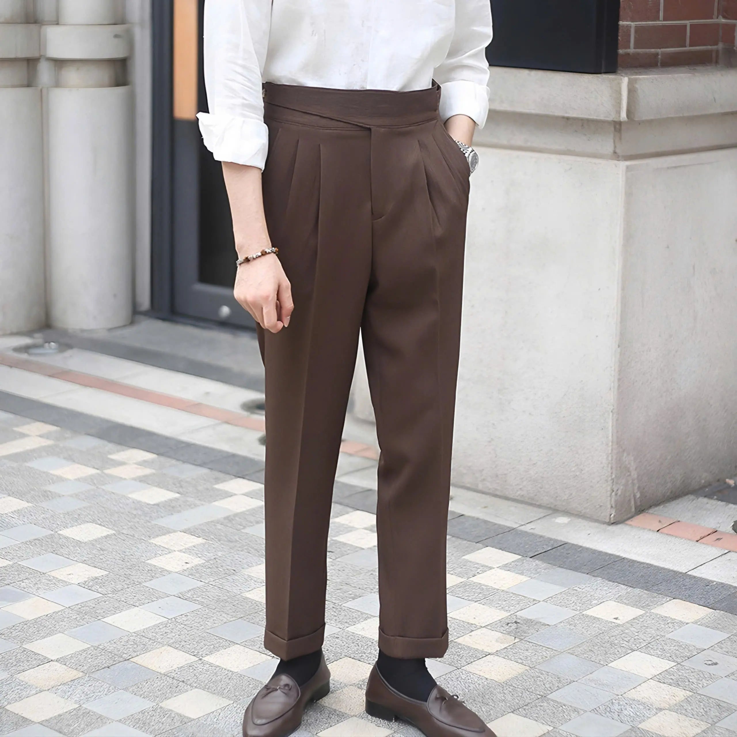 Echt pant Eleganta Corduroy Byxor - Stil och Komfort för Varje Tillfälle