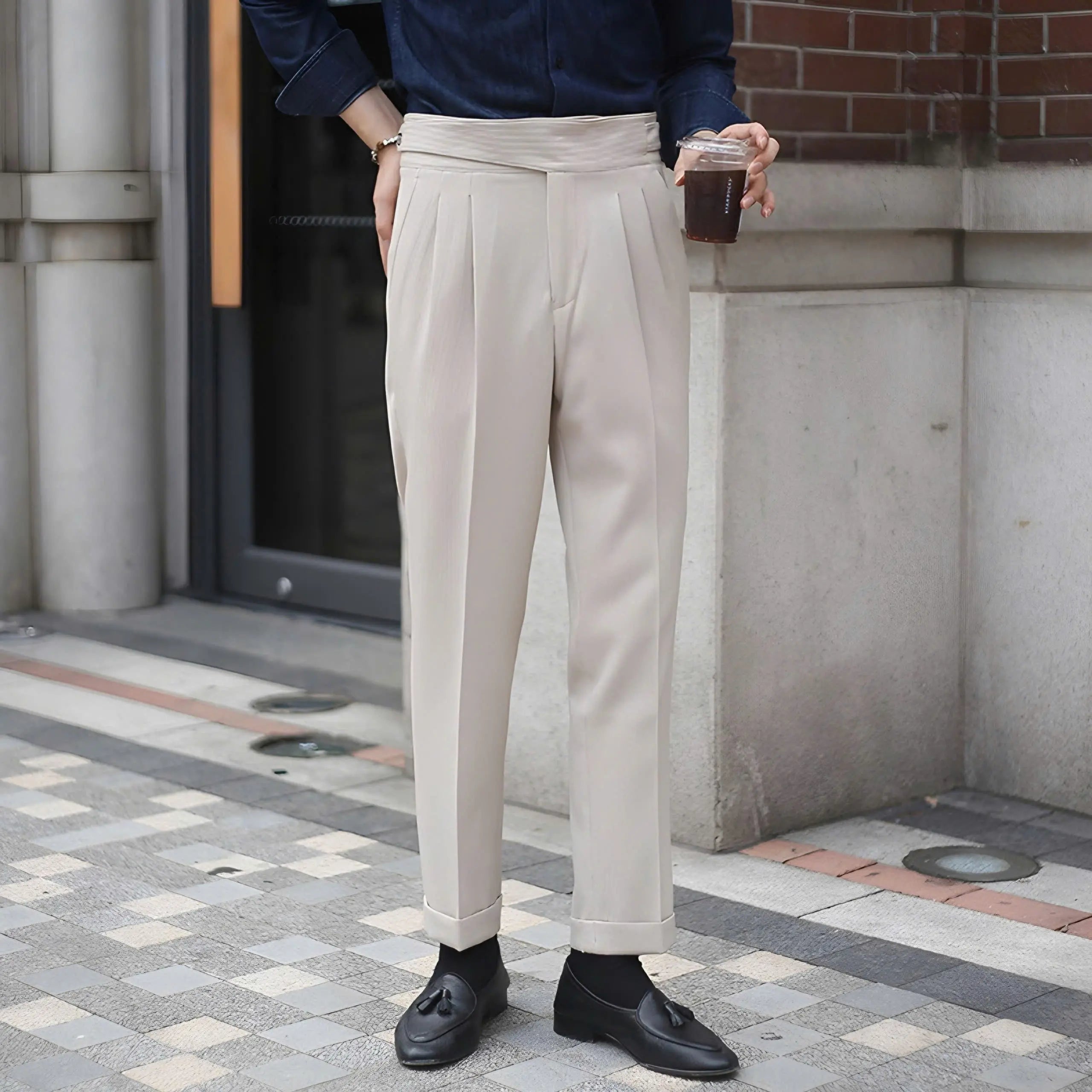 Echt pant Eleganta Corduroy Byxor - Stil och Komfort för Varje Tillfälle