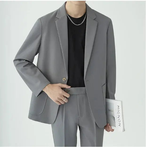 Echt suit Modern Minimalistisk Kostymset - Elegant och Tidlös Design