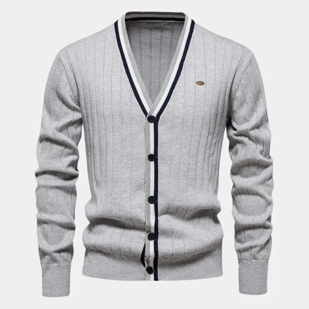 Echt sweater Bomull Button-Up Cardigan - Elegant och Mångsidig Tröja