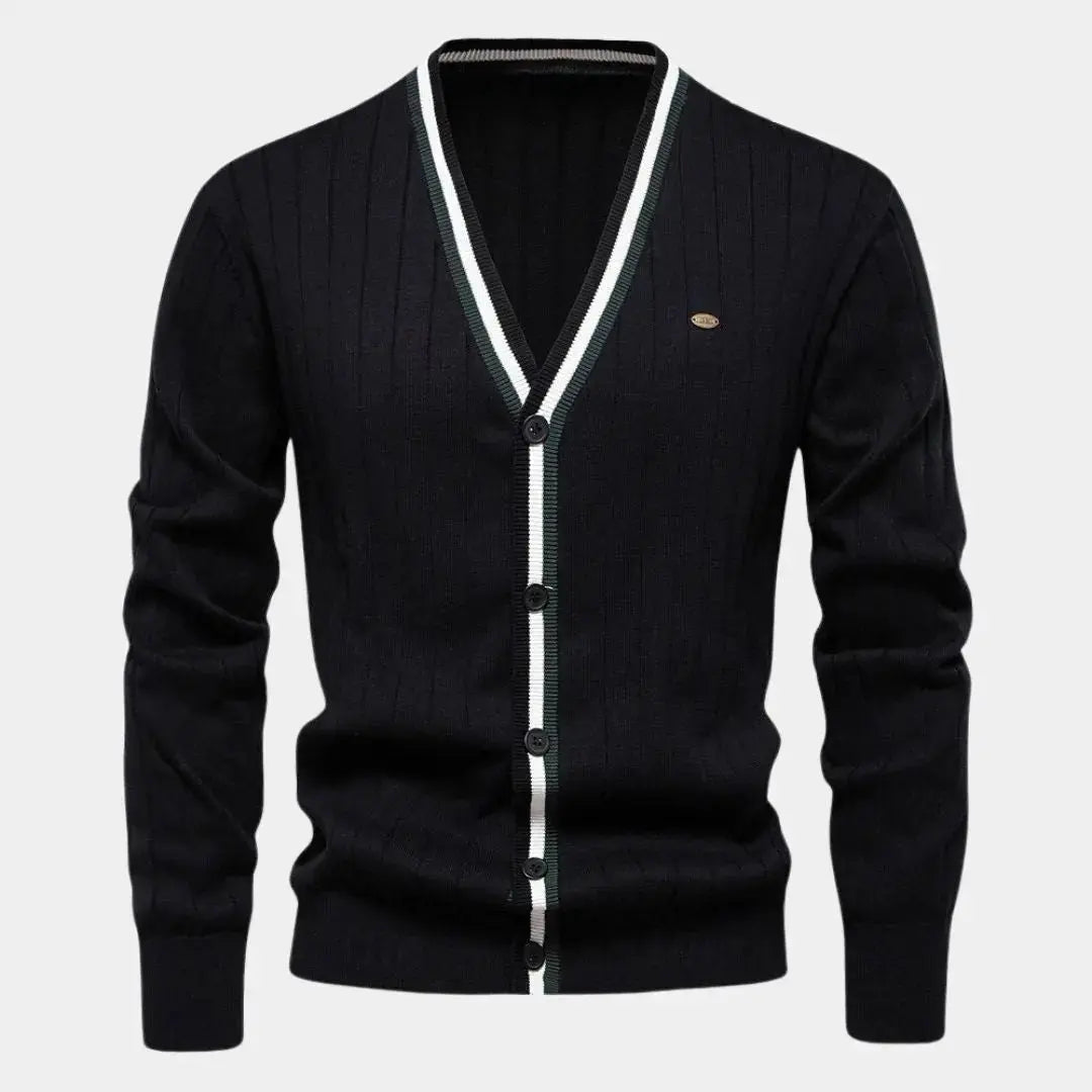 Echt sweater Bomull Button-Up Cardigan - Elegant och Mångsidig Tröja