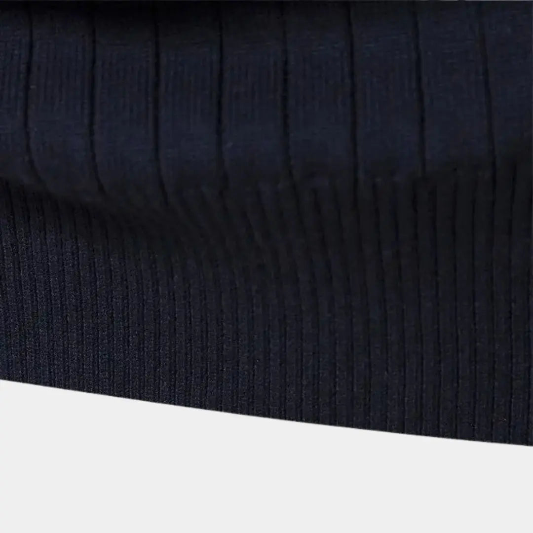 Echt sweater Bomullstrikå Vertikala Ränder Quarter-Zip Tröja - Stil & Komfort