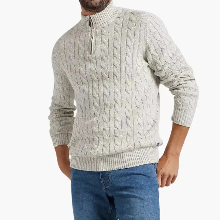 Echt sweater Essentiell Halv Zip Tröja - Stilfull och Bekväm Design