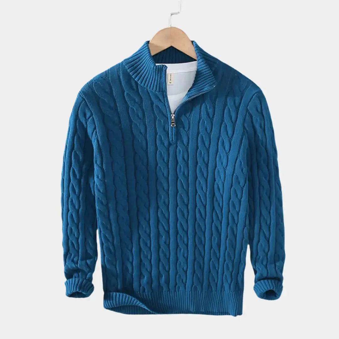 Echt sweater Essentiell Halv Zip Tröja - Stilfull och Bekväm Design