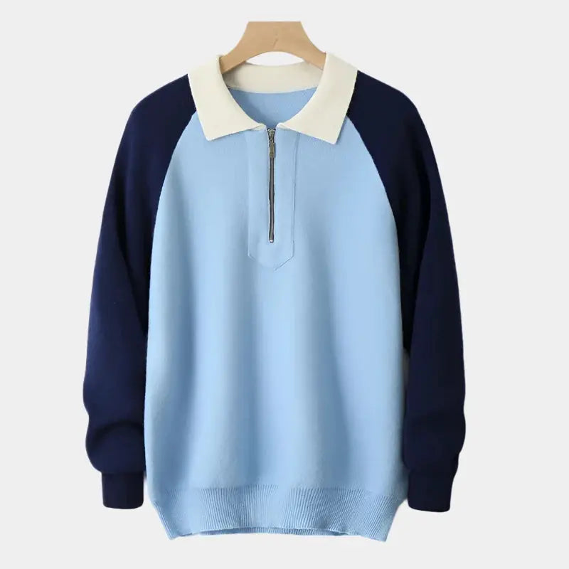 Echt sweater Essentiell Polo Tröja - Stilren Komfort och Kvalitet