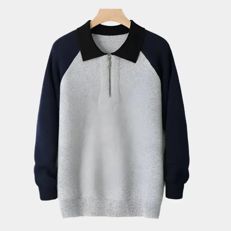 Echt sweater Essentiell Polo Tröja - Stilren Komfort och Kvalitet