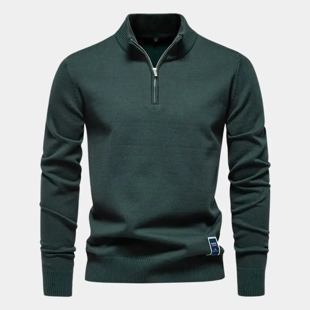 Echt sweater Essentiell Quarter-Zip Tröja - Stil och Komfort i Ett