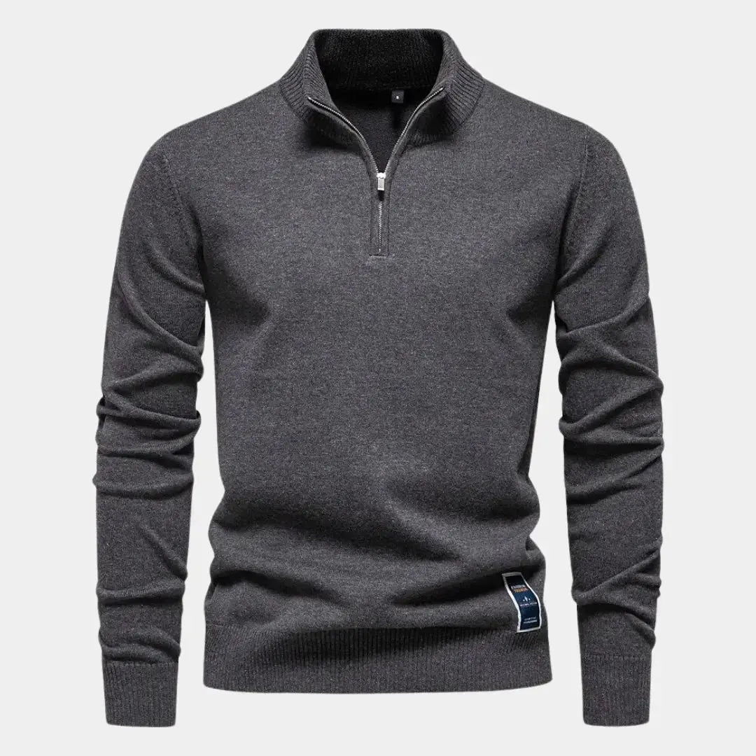 Echt sweater Essentiell Quarter-Zip Tröja - Stil och Komfort i Ett