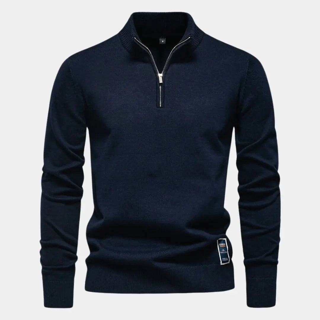 Echt sweater Essentiell Quarter-Zip Tröja - Stil och Komfort i Ett