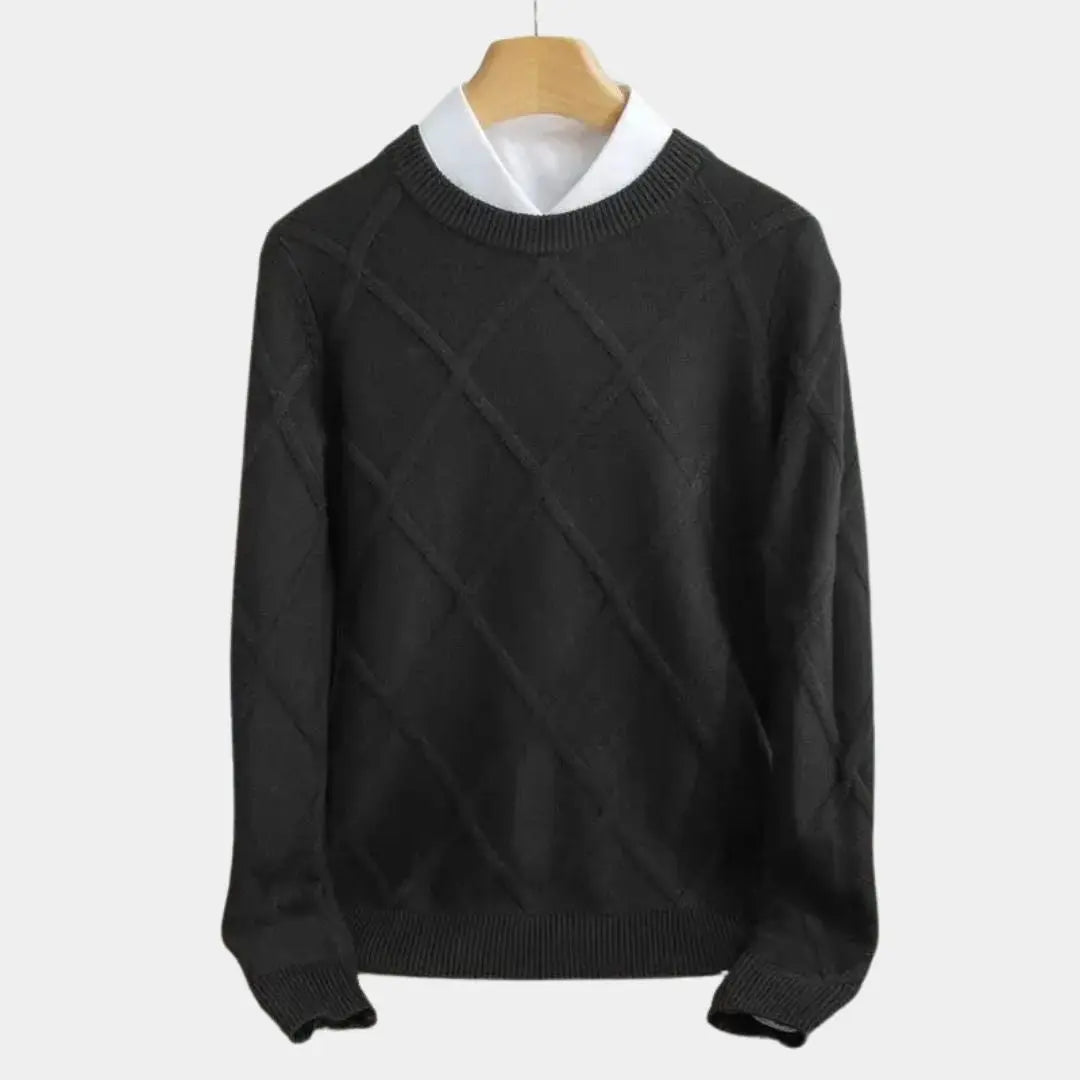 Echt sweater François Blanchet Premium Cashmere Tröja - Lyxig Komfort och Stil